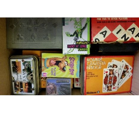 CARD GAMES, selection of mainly complete packs of playing cards & card games, inc. airlines, Air2000, Monarch; Take the Bull,