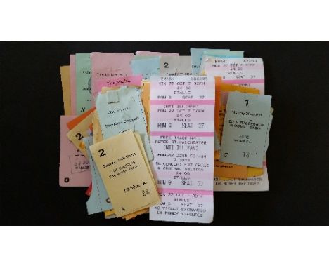 POP MUSIC, concert ticket stubs from Manchester Free Trade Hall, 1976-1980, inc. Captain Beefheart, Herbie Hancock, Rush, Bar
