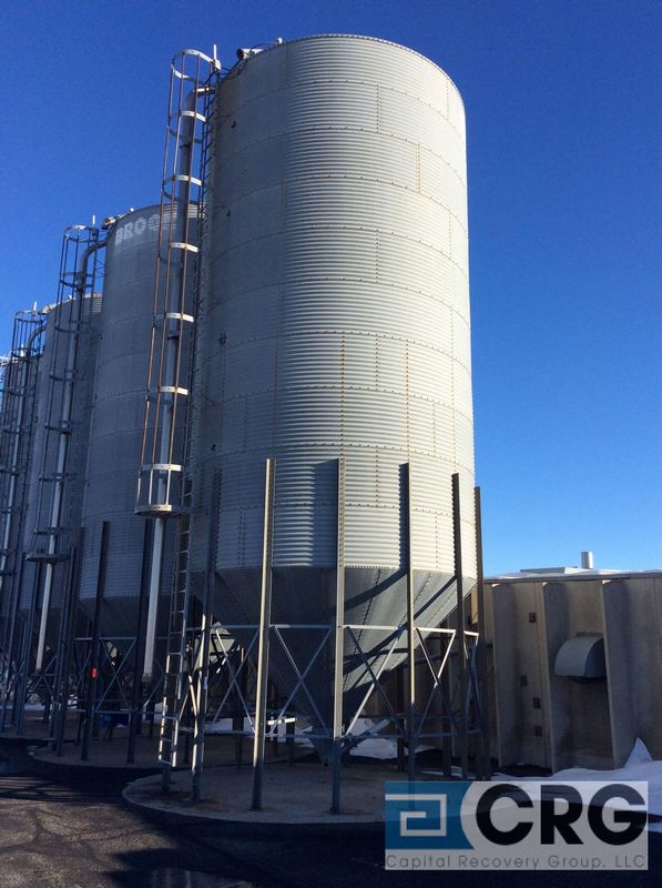 Gsi Brock Steel Silo Approx High X Diameter With Conical Bottom