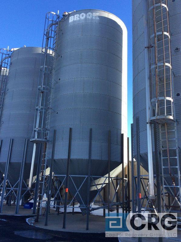 Gsi Brock Steel Silo Approx High X Diameter With Conical Bottom