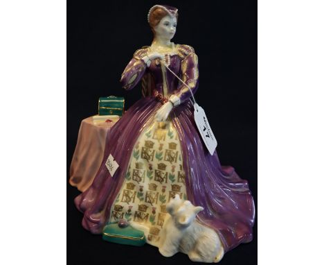 Royal Worcester fine bone china figurine 'Mary Queen of Scots', 20cm high approx. (B.P. 24% incl. VAT) CONDITION REPORT: No o