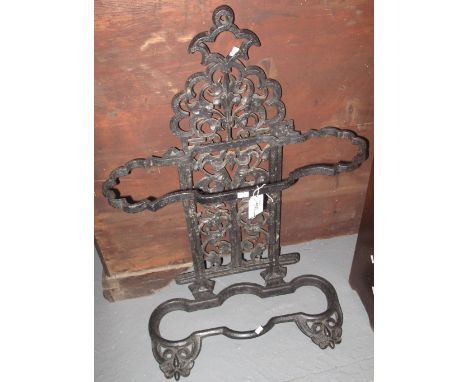 Victorian cast iron pierced umbrella or stick stand. (B.P. 24% incl. VAT)