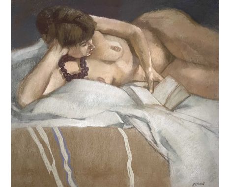 Ken SYMONDS (1927-2010)Model with NecklacePastelSignedInscribed to verso48 x 53cmCondition report: This has not been examined