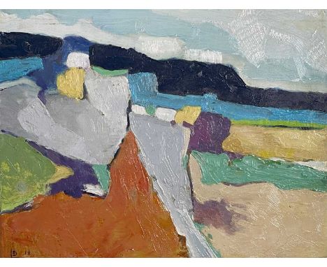 Leon DAVIES (1947)Penwith Moorland, Zennor Oil on board Initialled and dated '18Inscribed to verso 18 x 23cmCondition report: