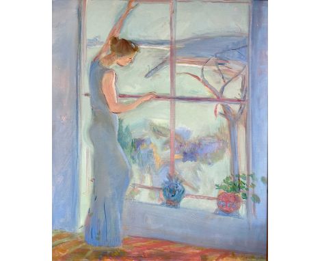 Rose HILTONAcross the Bay (Val)Oil on canvas Signed Further signed and inscribed to verso, circa 1990 91 x 75.5cmProvenance w