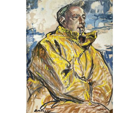 John Rankine BARCLAY (1884-1962)Portrait of William Care - St Ives Fisherman known as 'Willy Bish' skipper of the 'Lamorna' S