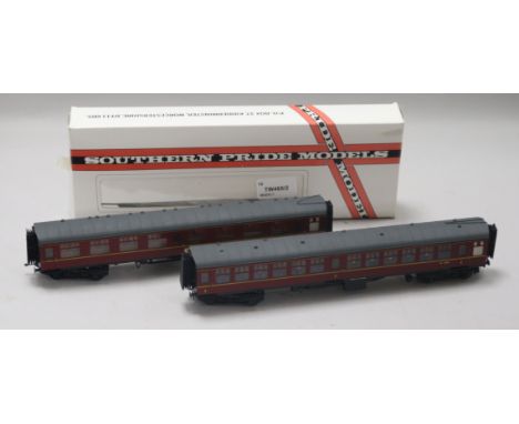 Twelve Southern Pride Models 12mm scale coach kits, various, in original packaging