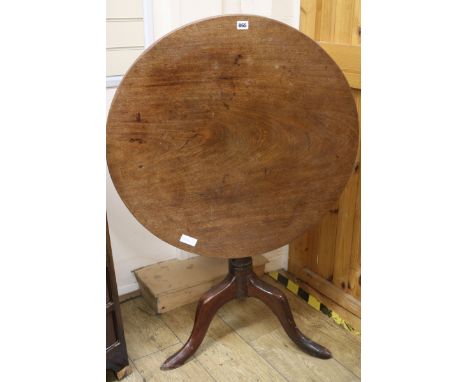 A George III mahogany tripod table W.76cm