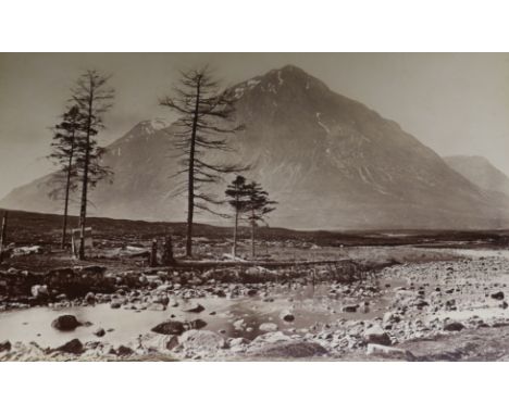 A Victorian photograph album, entitled "Scotch Photographs", a vacant Victorian photograph album, monogrammed R.B.H. and one 