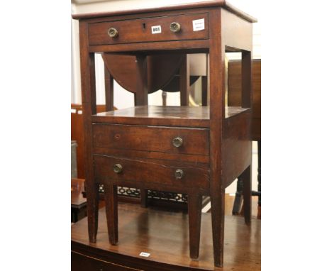 A Regency mahogany commode W.54cm