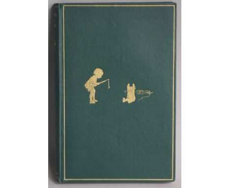 A. A. Milne, Winnie the Pooh, first edition, 1926, illustrated Ernest H. Shepard, Methuen & Co., London, gilt pictorial green