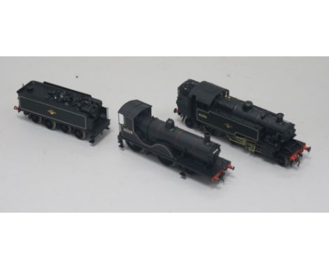A collection of ten 00-gauge diecast and other model locomotives, including Class BRIT William Shakespeare 70004, Class S15 3