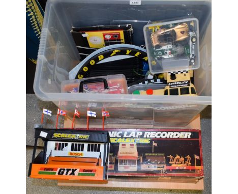 Toys and Juvenalia - Scalextric - a Brabham BT49 car; others, Renault C134, Porsche C125, March C129, Yardley BRM; a quantity