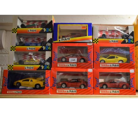 Tonka/Polistil - 1:25 scale Ferrari 308 GTS;  others F40, Testarossa, 308 GTB, Lamborghini Diablo;  others 1:24 and 1:25 scal