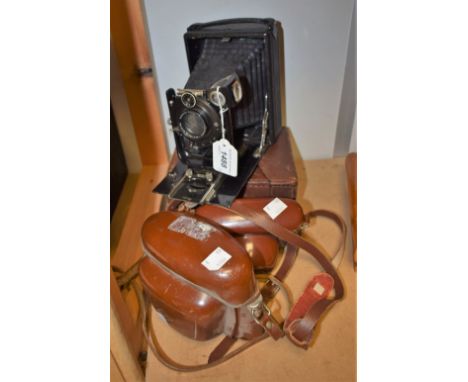 A Contessa Nettel camera, cased; others, Agfa, Halina (3)