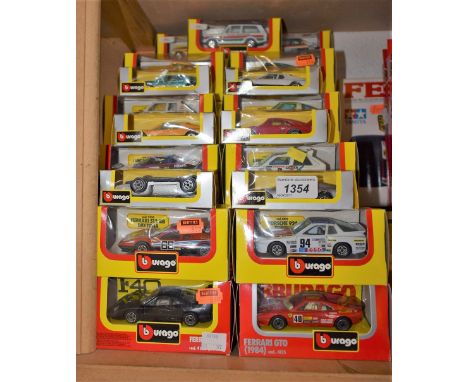 Burago Toys - 1:43 scale model cars, inc Mig Georgia, Ferrari F40, Fiat Uno, Alfa Romeo Rally, Ferrari Tesatarossa (italia 90