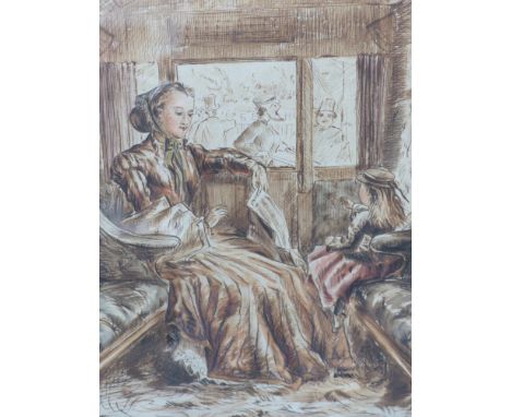HENRY BRIGHT (ACTIVE 1867-1884) AT GYPSY HILL STATION, A SIGNED AND DATED WATERCOLOUR, 1867.  29x22cms.  FINE ART SOCIETY LAB