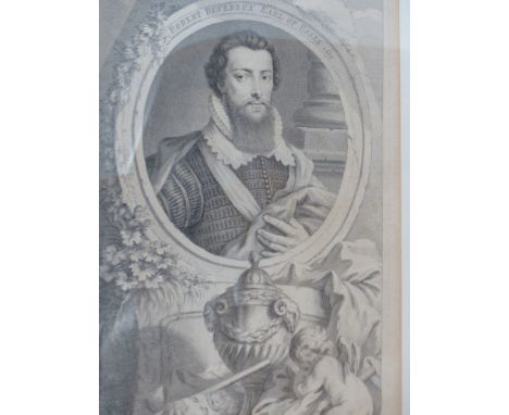 TWELVE 18TH.C.ENGLISH PORTRAIT ENGRAVINGS UNIFORMLY FRAMED . 38x24cms 
