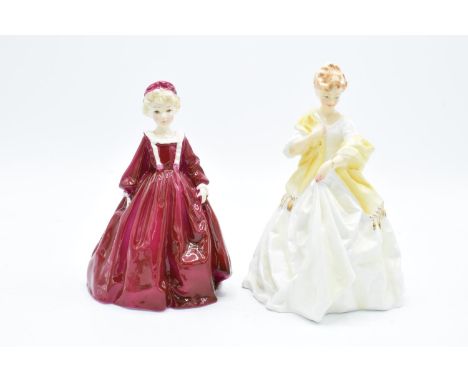 Royal Worcester figures to include Grandmother's Dress 3081 and First Dance 3629, both modelled by F.G. Doughty (2). In good 