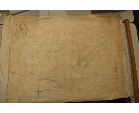 19th / early 20th century Ordnance Survey style maps to include a cloth version 'Map of the Parish of Stratton in the County 