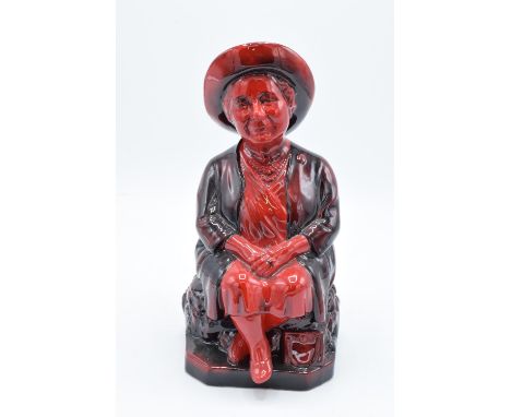 Peggy Davies Ruby Fusion Toby jug 'Queens Mother'. In good condition with no obvious damage or restoration. 23cm tall. 