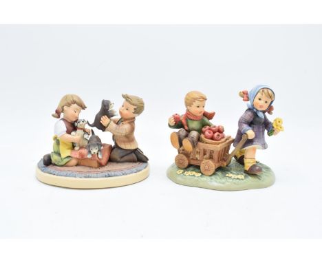 A pair of Hummel figure groups to include Puppy Surprise 2015 First Issue and Autumn Arrival 2016 First Issue (2). In good co