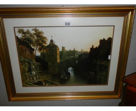 A framed and glazed print of Lincoln, COLLECT ONLY.