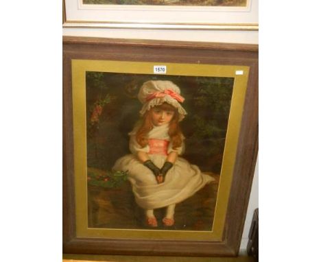 An oak framed and glazed Pear's print, 70 x 96 cm.&nbsp; COLLECT ONLY.