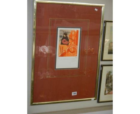 A limited edition print 1 of 7 entitled 'A Carnevale of Venezia', signed and dated, COLLECT ONLY.