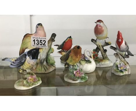 7 Royal Adderley bird figures