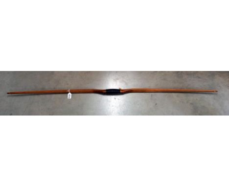 A vintage Jaques Golden Arrow 5'2" long bow for 26" arrows, (no arrows).