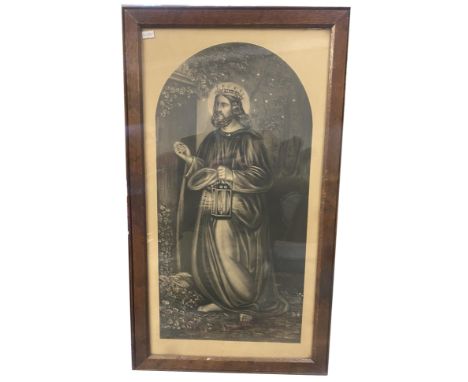 A framed and glazed print Light of the World