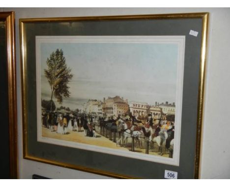 A framed and glazed print depicting Hyde Park Corner, COLLECT ONLY.