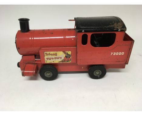 A tin plate Triang Puff Puff railway engine