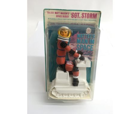 An original sealed Major Matt Mason 'Mattel 's Man in Space' SGT.Storm figure