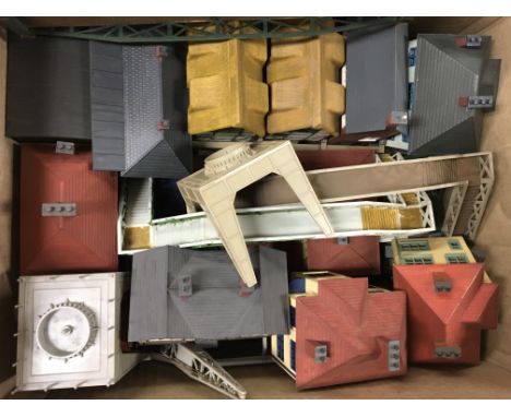 An extensive collection of “ OO “ gauge model railway accessories including buildings, trees, part kits etc