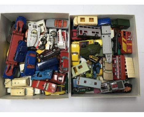 4 boxes containing unboxed Matchbox 1-75 series model vehicles