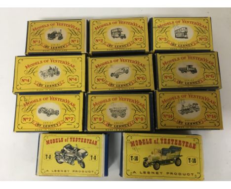 A collection of 11 Lesney Vintage Models of yesteryear