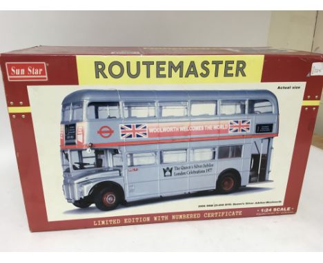 A boxed Sun Star 1/24 scale Routemaster diecast model