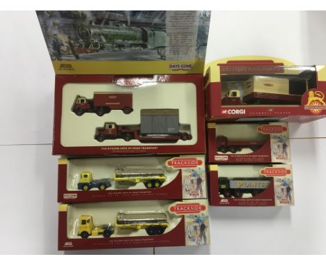 A small collection of boxed Trackside model vehicles