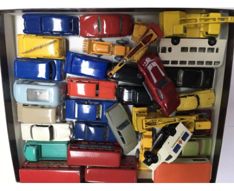 A collection of unboxed Matchbox 1-75 series model vehicles