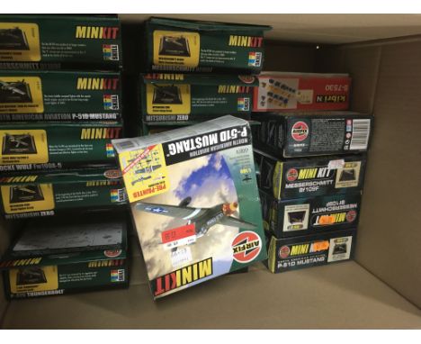 A collection of Airfix plastic model kits