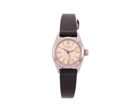 A Rolex Oyster Perpetual lady's wristwatch, featuring an automatic swiss made movement caliber: 1130 in a steel case measurin