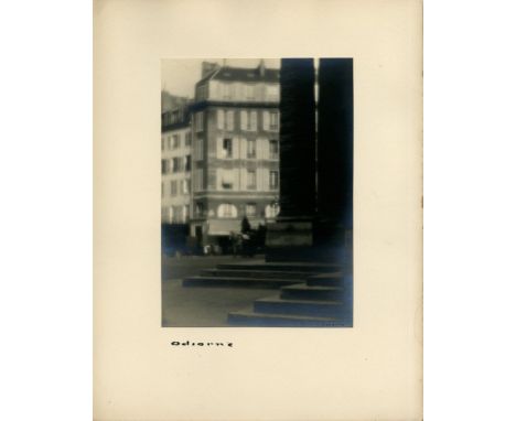 William C. Odiorne (American, 1881 - 1978). "Shutters [Paris]". Vintage platinum print. c1925. Printed c1925. Signed lower ri