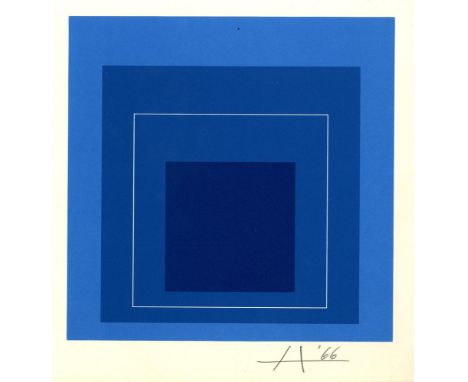 Josef Albers (German/American, 1888 - 1976). "White Line Squares XIII: Homage to the Square [miniature edition - from: White 