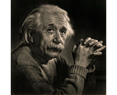 Yousuf Karsh (Armenian/Canadian, 1908-2002). "Albert Einstein". Original vintage photogravure. 1948. Printed 1959. Stamped wi