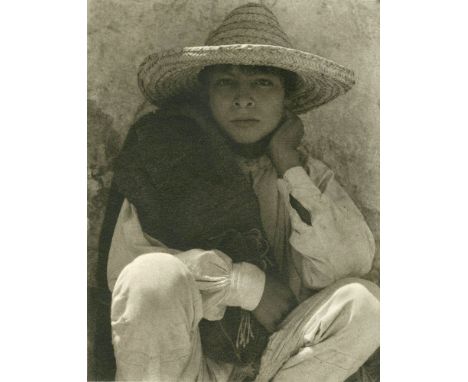 Paul Strand (American, 1890 - 1976). "Boy, Hidalgo [Mexico]". Original photogravure. 1933. Printed 1967. Stamped with the pho
