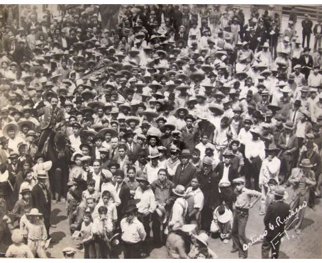 Arturo G. Ruisero (Mexican, 20th Century). "Villarreal [Mexico]". Vintage silver gelatin print. 1934. Printed 1934. Annotated