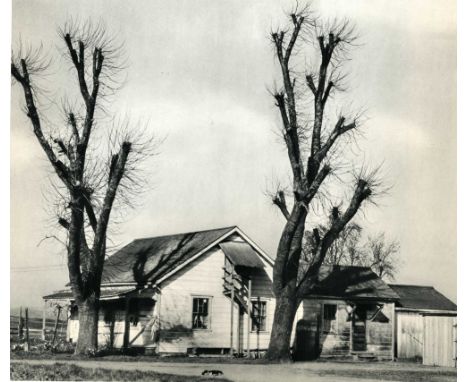 Edward Weston (American, 1886 - 1958). "Farm House, Salinas Valley". Original vintage photogravure. 1934. Printed 1935. Stamp