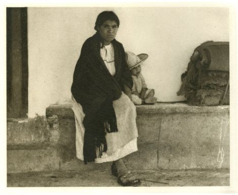 Paul Strand (American, 1890 - 1976). "Woman and Baby, Hidalgo [Mexico]". Original photogravure. 1933. Printed 1967. Stamped w